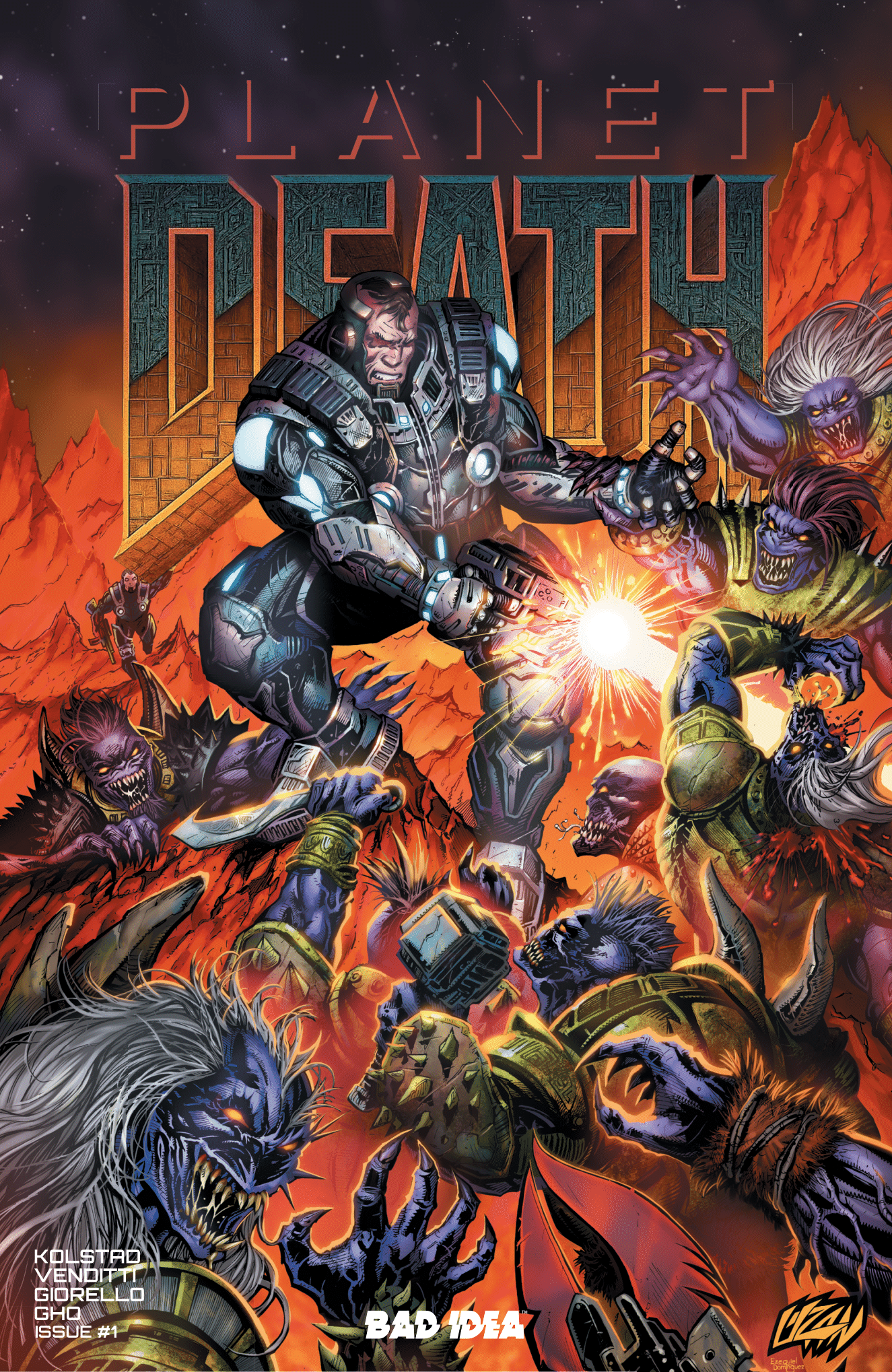 Planet Death #1 - ECC Exclusive Franck Uzan Doom Homage Variant