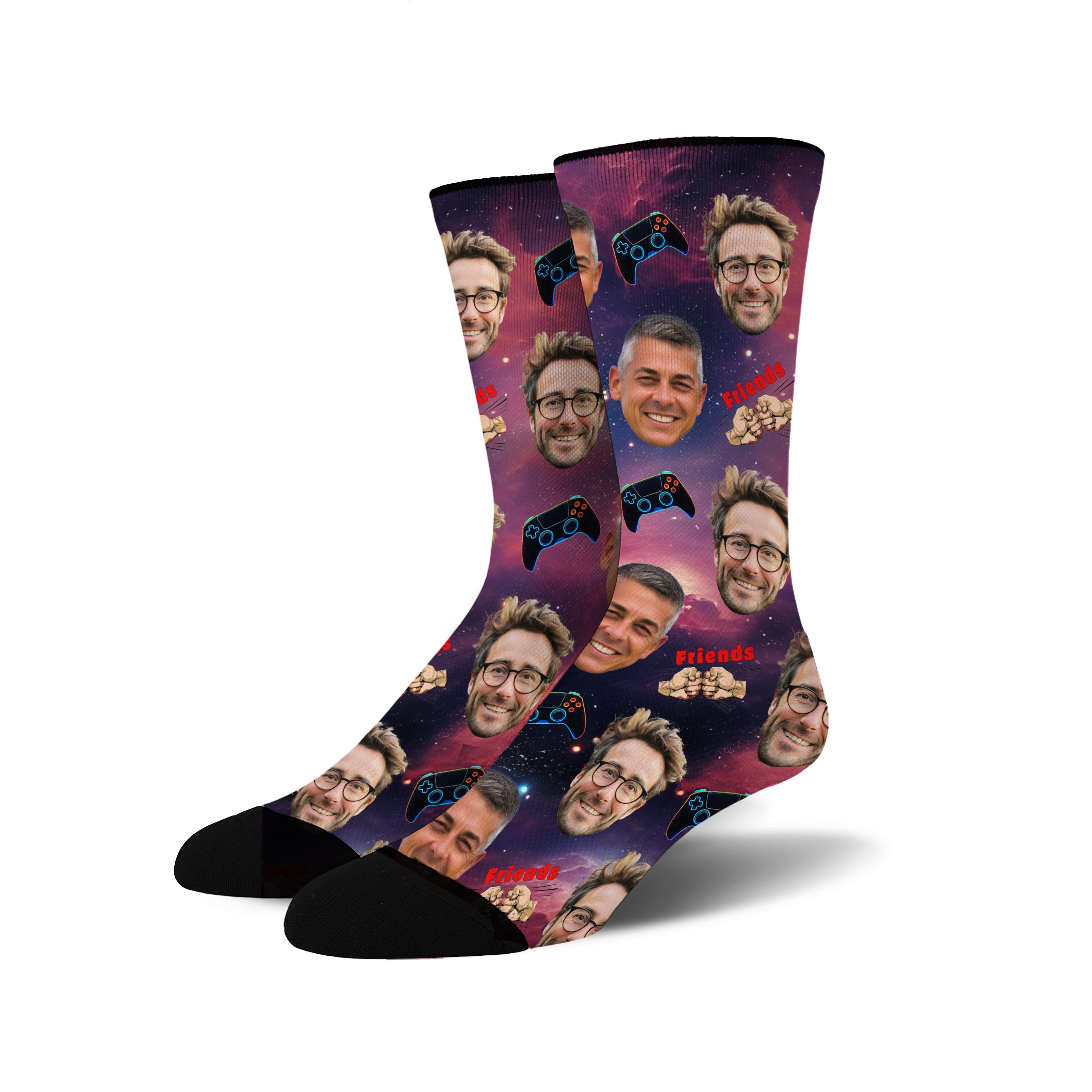 Custom Face Socks -  Gaming Buddies