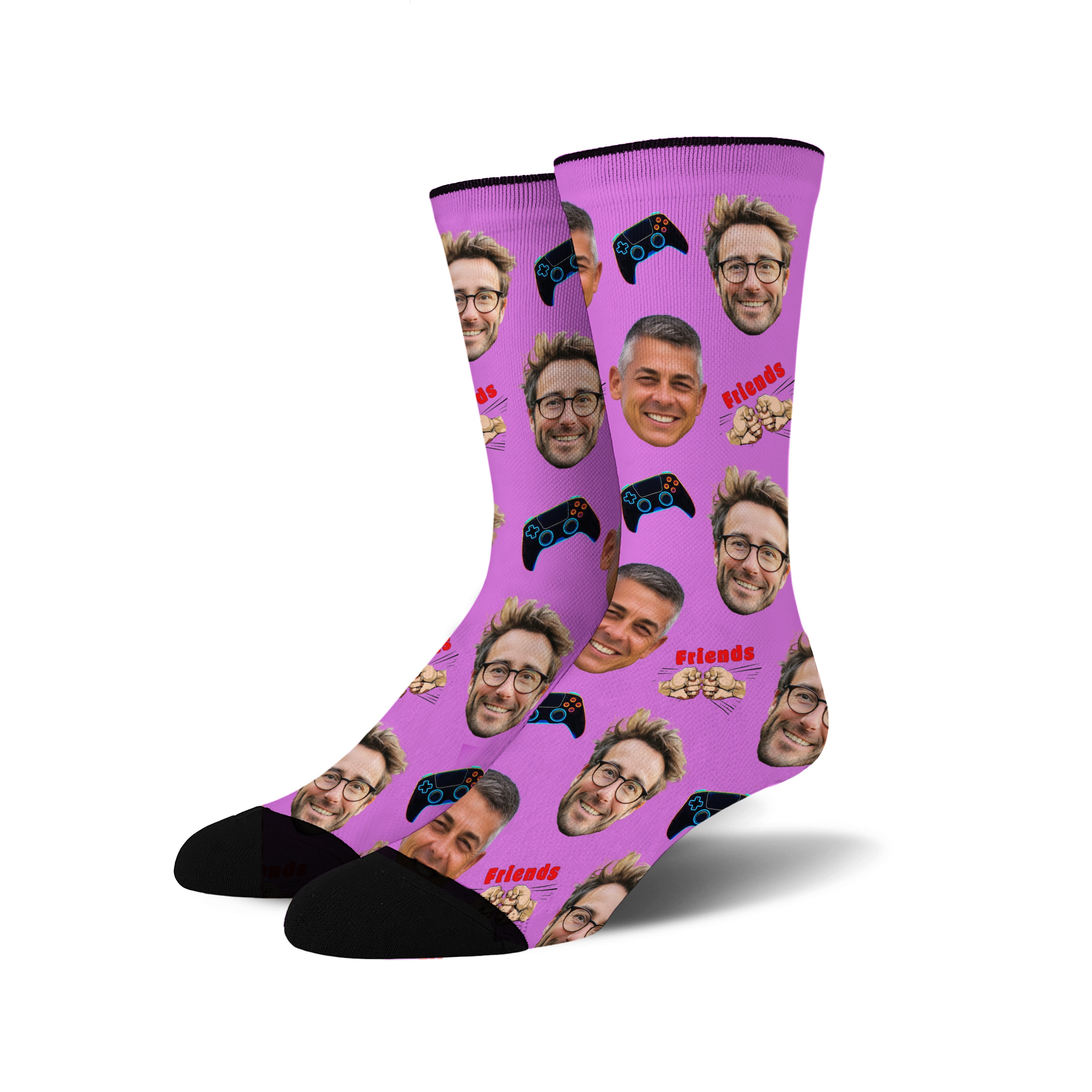 Custom Face Socks -  Gaming Buddies