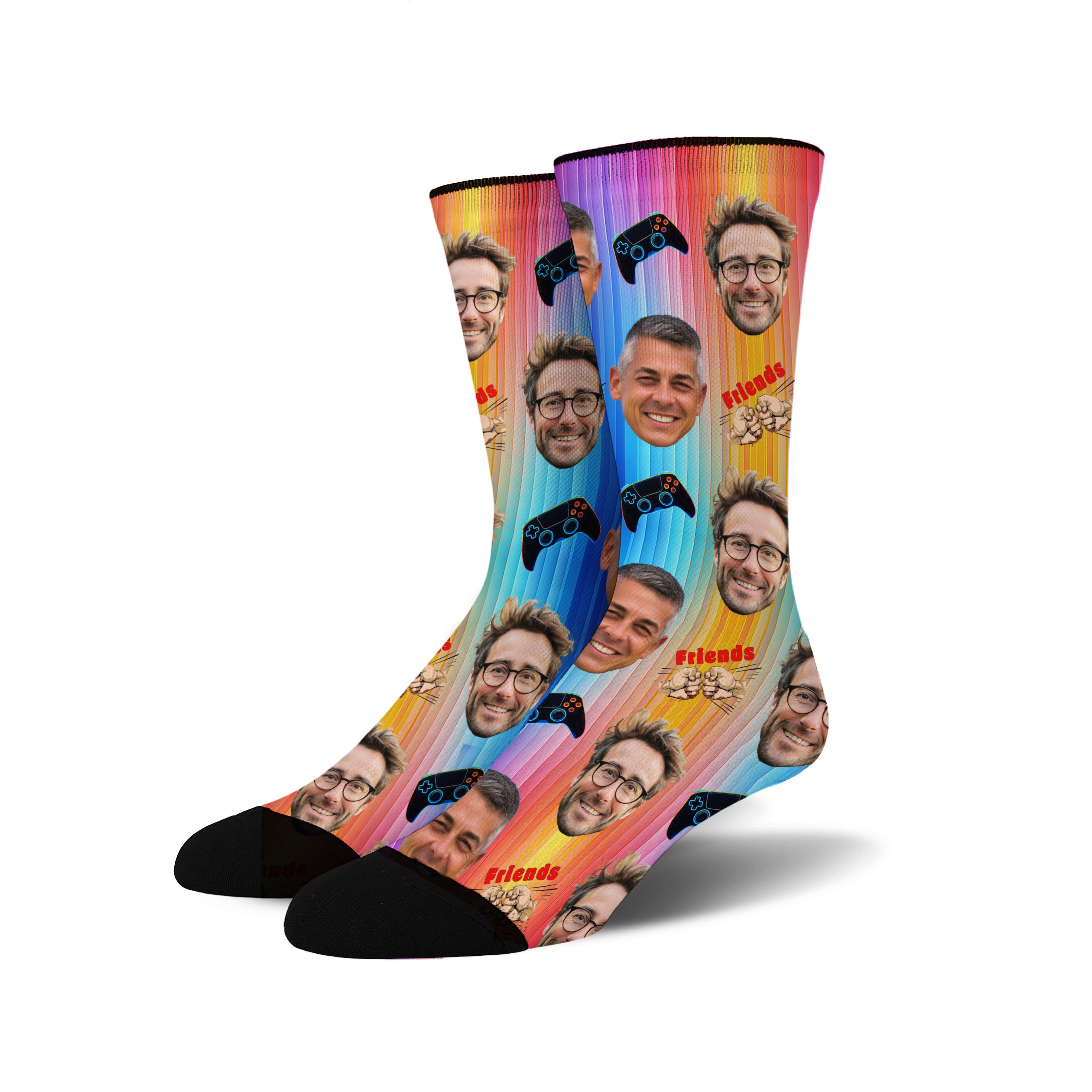 Custom Face Socks -  Gaming Buddies