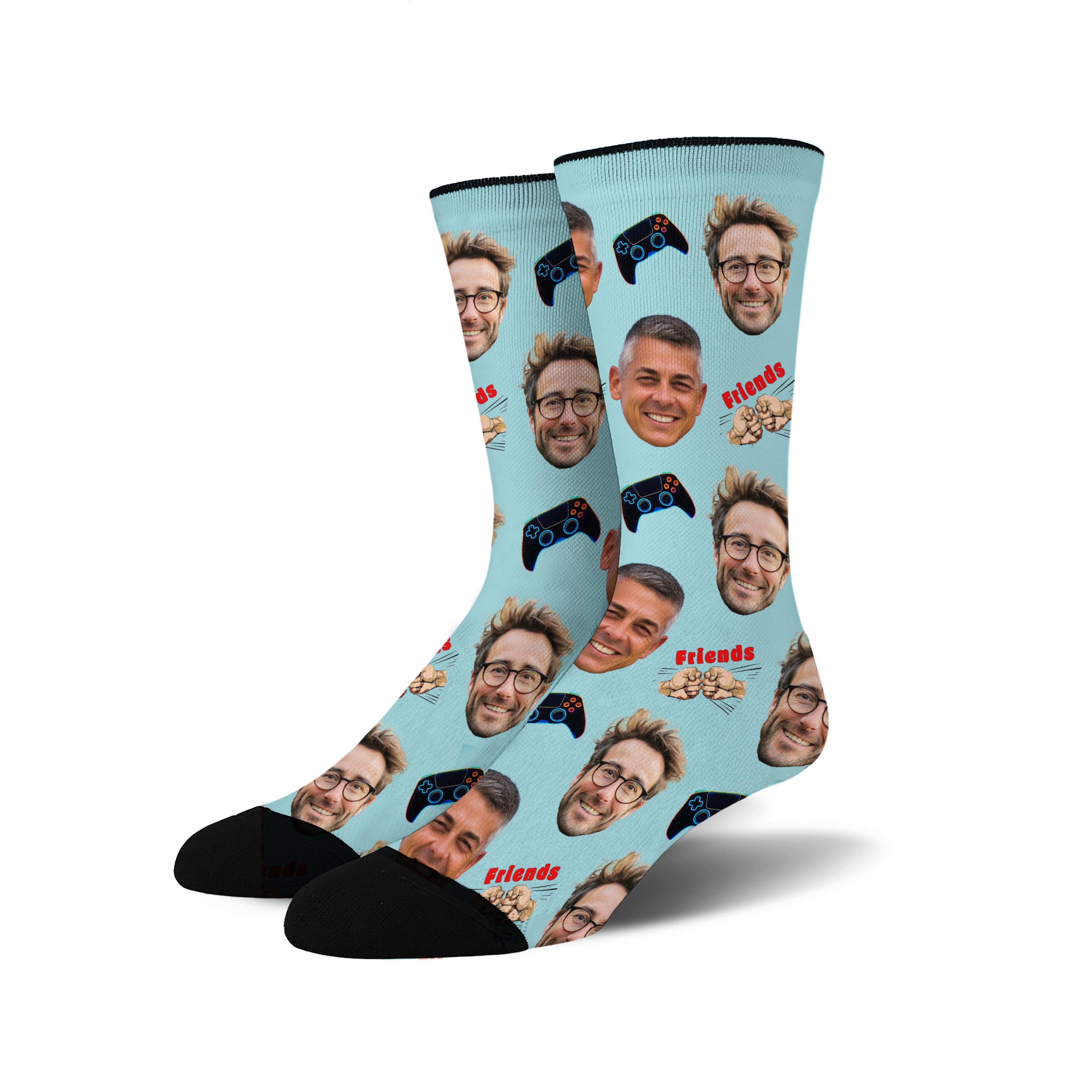 Custom Face Socks -  Gaming Buddies