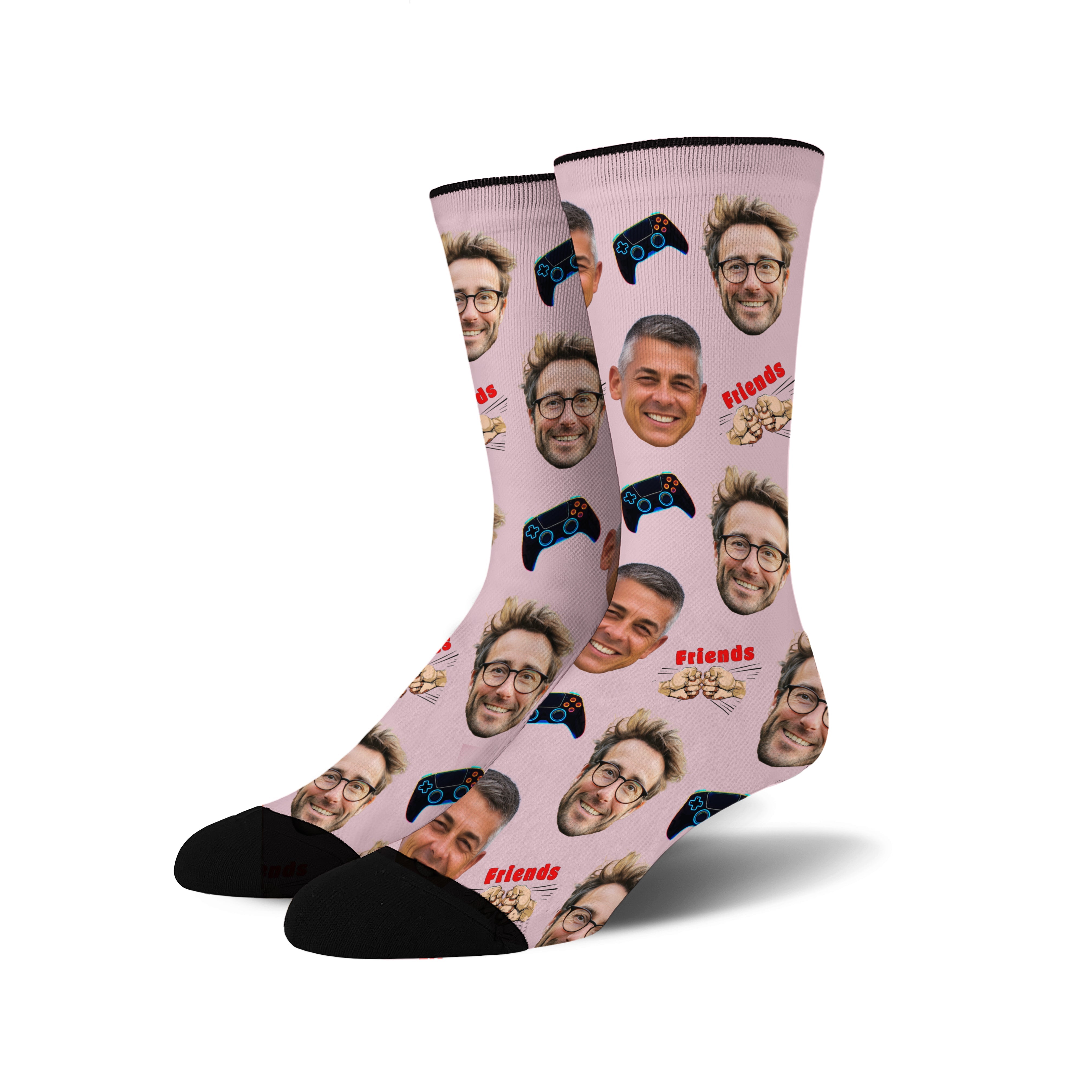 Custom Face Socks -  Gaming Buddies