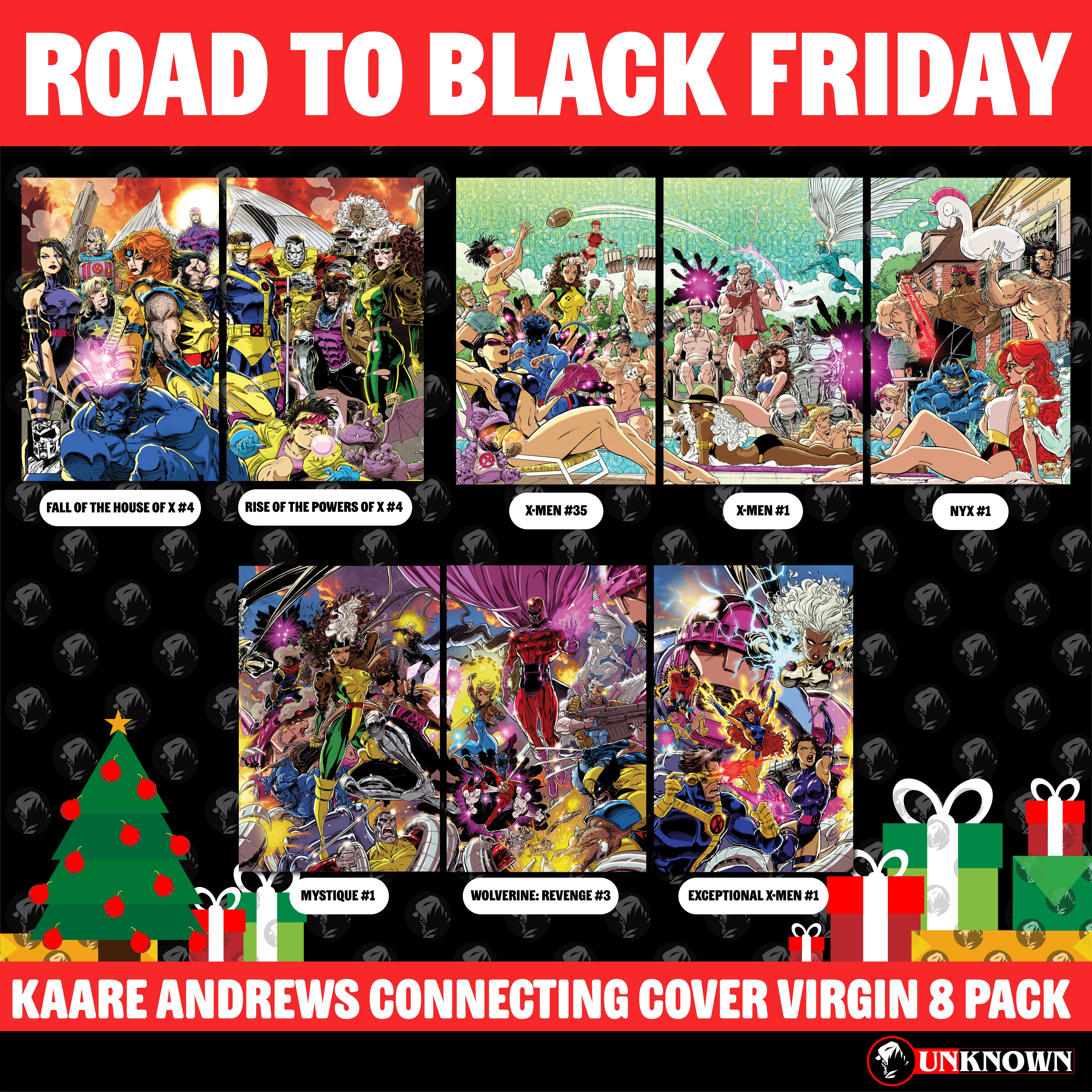 [8 PACK] KAARE ANDREWS CONNECTING COVERS EXCLUSIVES VIRGIN [RISE/FALL, POOL PARTY, SENTINELS] [IN STOCK]