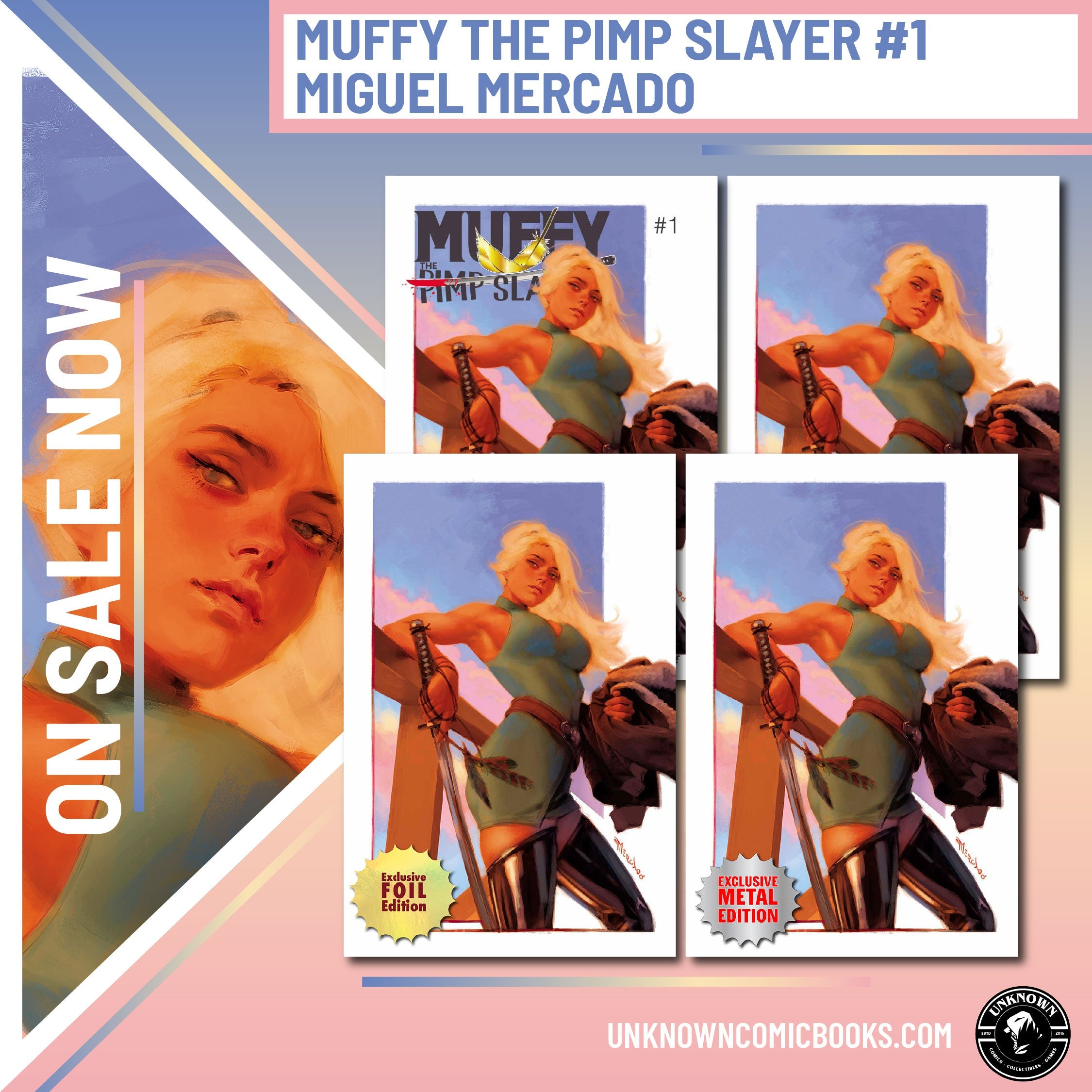 [4 PACK] Muffy The Pimp Slayer #1 Miguel Mercado Exclusive Var 2025