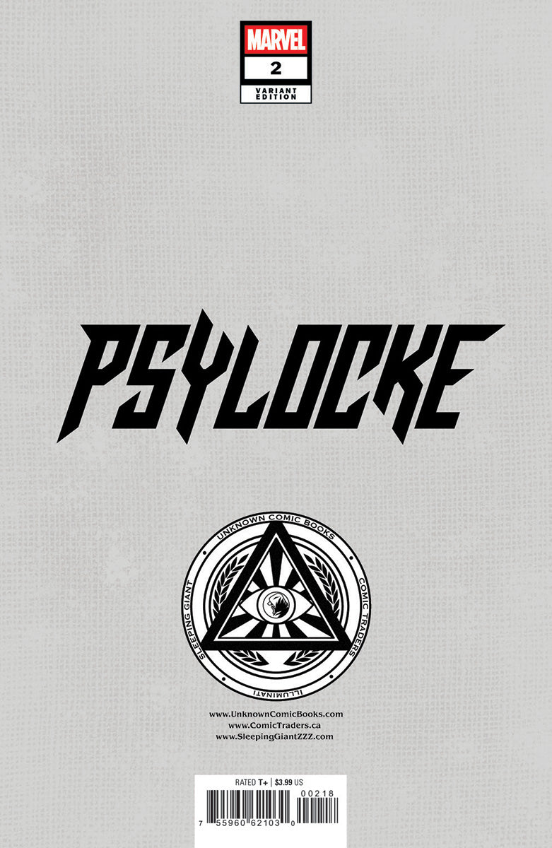 [SIGNED W/ COA] Psylocke #2 Unknown Comics Nathan Szerdy Exclusive Var [IN STOCK]