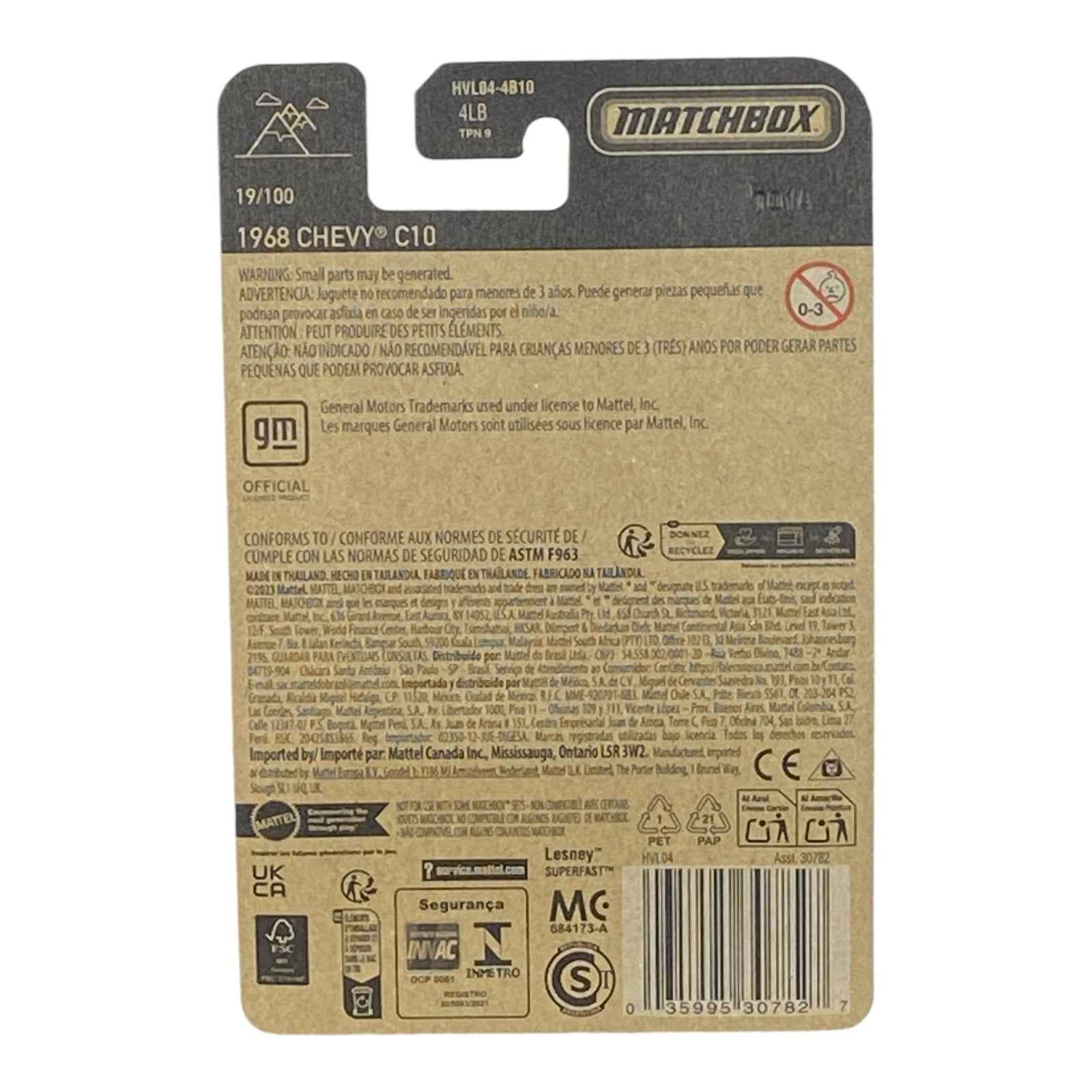 Matchbox 1968 Chevy C10 - Matchbox Series 19/100