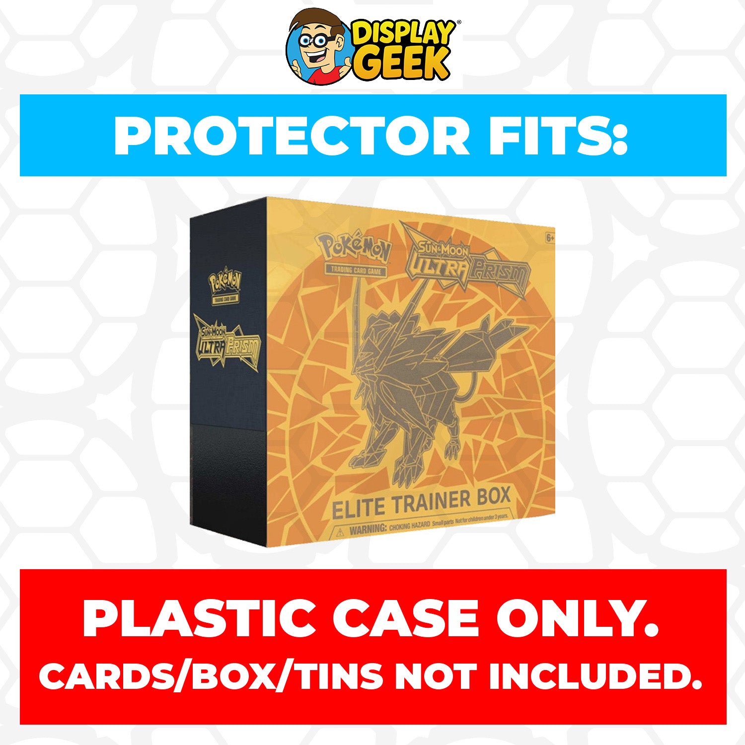 Plastic Protector for Pokemon TCG 2018 Sun & Moon Ultra Prism Necrozma Lunala ETB Elite Trainer Box