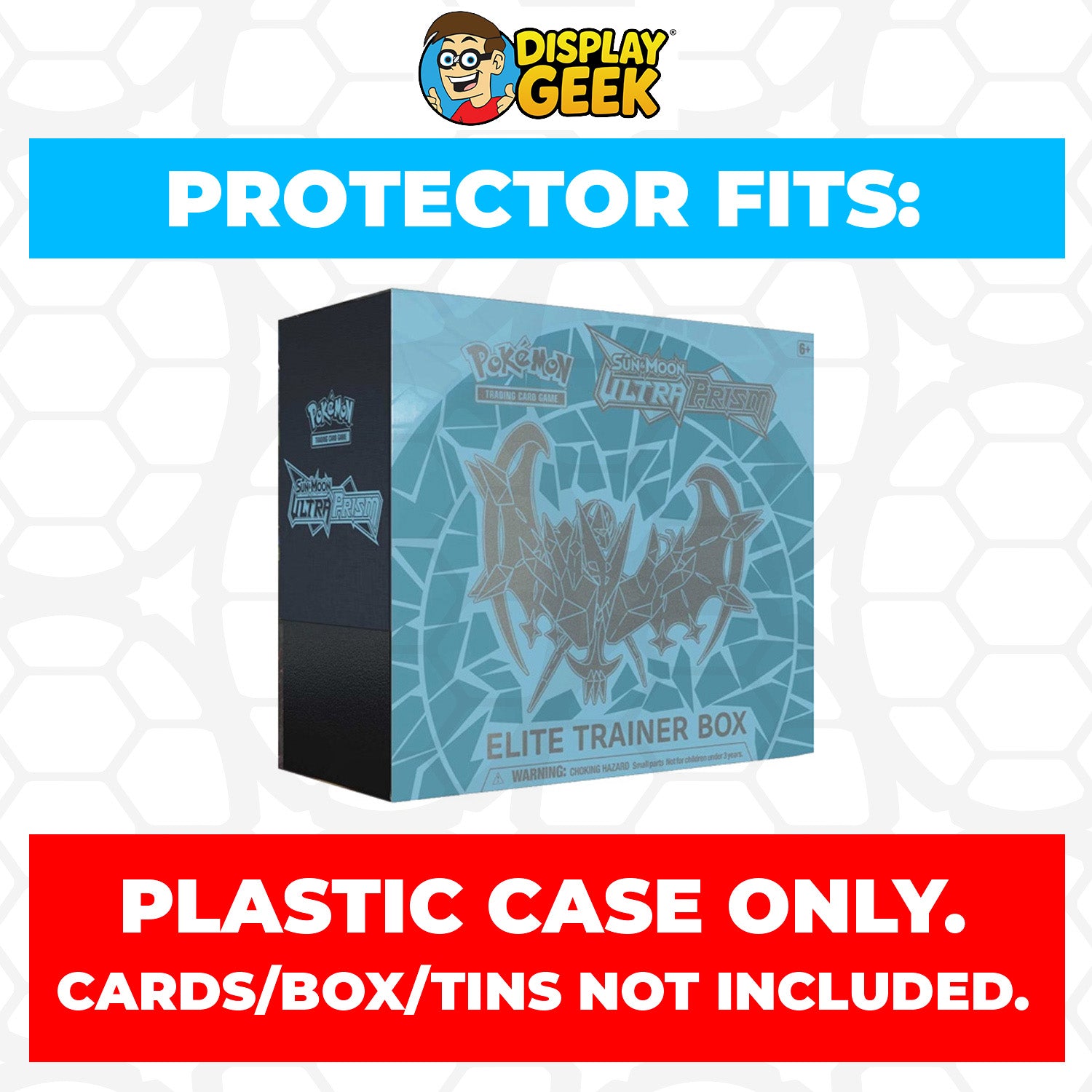 Plastic Protector for Pokemon TCG 2018 Sun & Moon Ultra Prism Necrozma Lunala ETB Elite Trainer Box