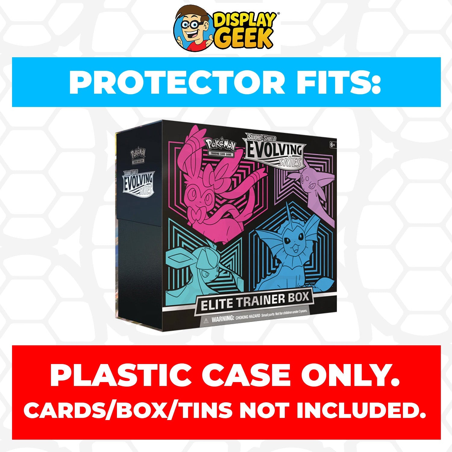 Plastic Protector for Pokemon TCG 2021 Sword & Shield Evolving Skies #2 ETB Elite Trainer Box
