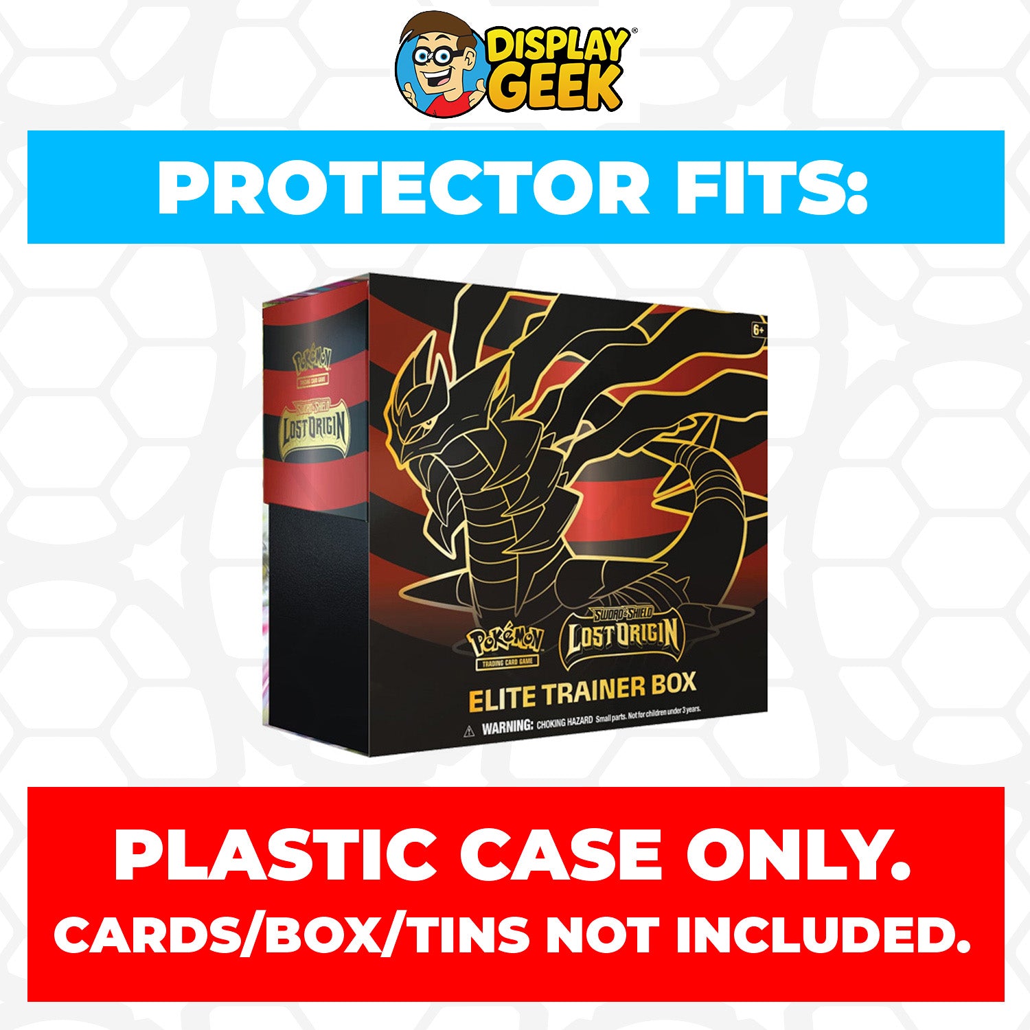 Plastic Protector for Pokemon TCG 2022 Sword & Shield Lost Origin Giratina ETB Elite Trainer Box
