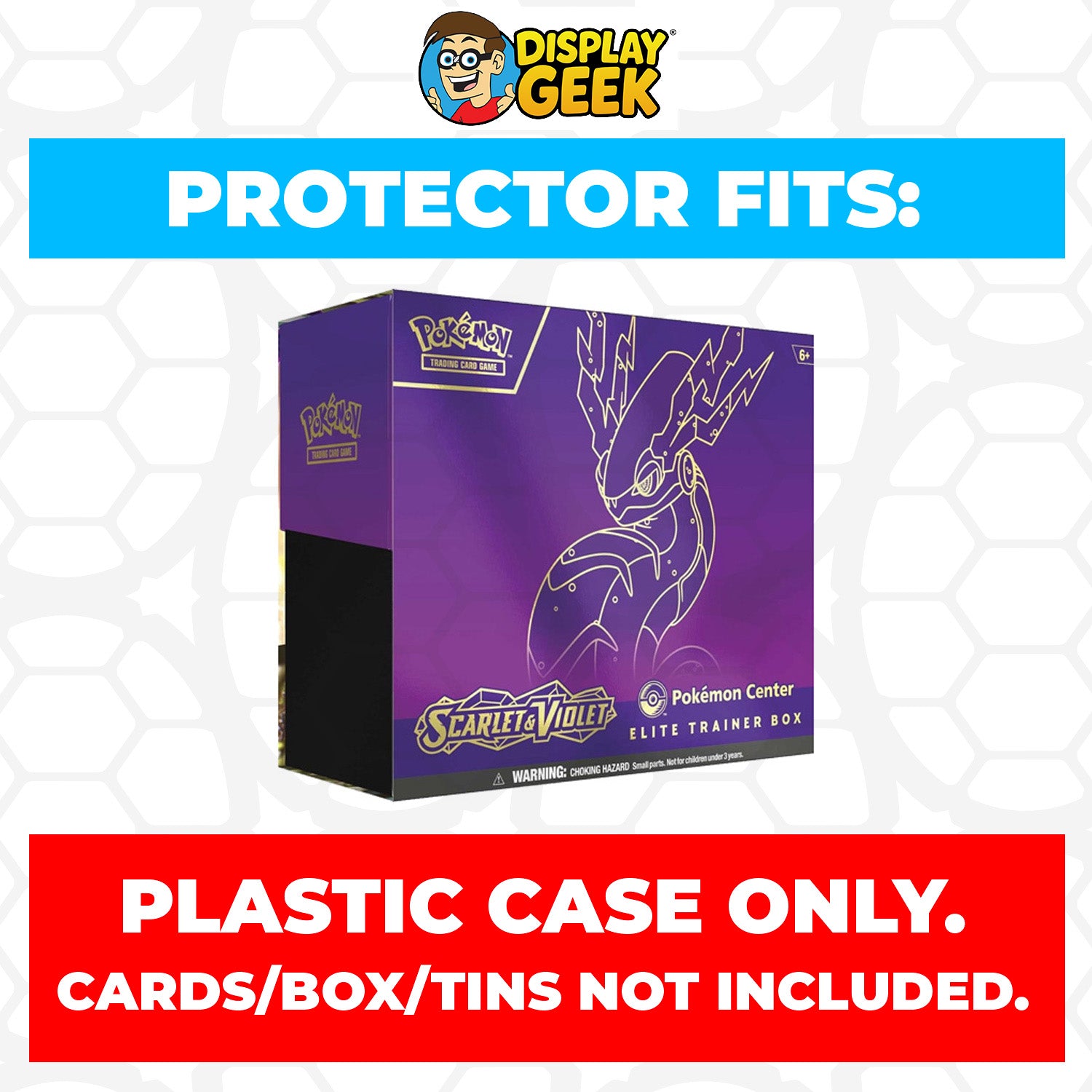 Plastic Protector for Pokemon TCG 2023 Scarlet & Violet Koraidon ETB Elite Trainer Box