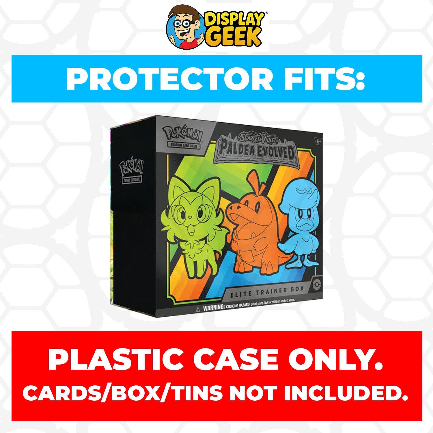 Plastic Protector for Pokemon TCG 2023 Scarlet & Violet Paldea Evolved ETB Elite Trainer Box