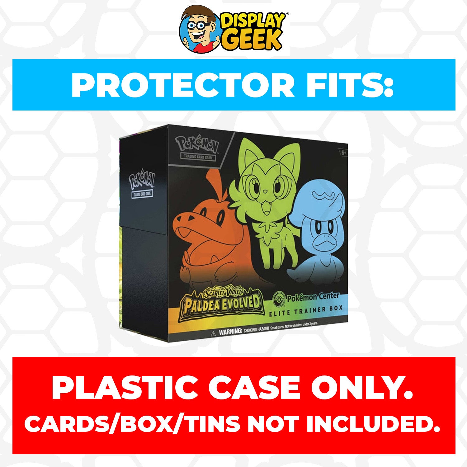 Plastic Protector for Pokemon TCG 2023 Scarlet & Violet Paldea Evolved ETB Elite Trainer Box