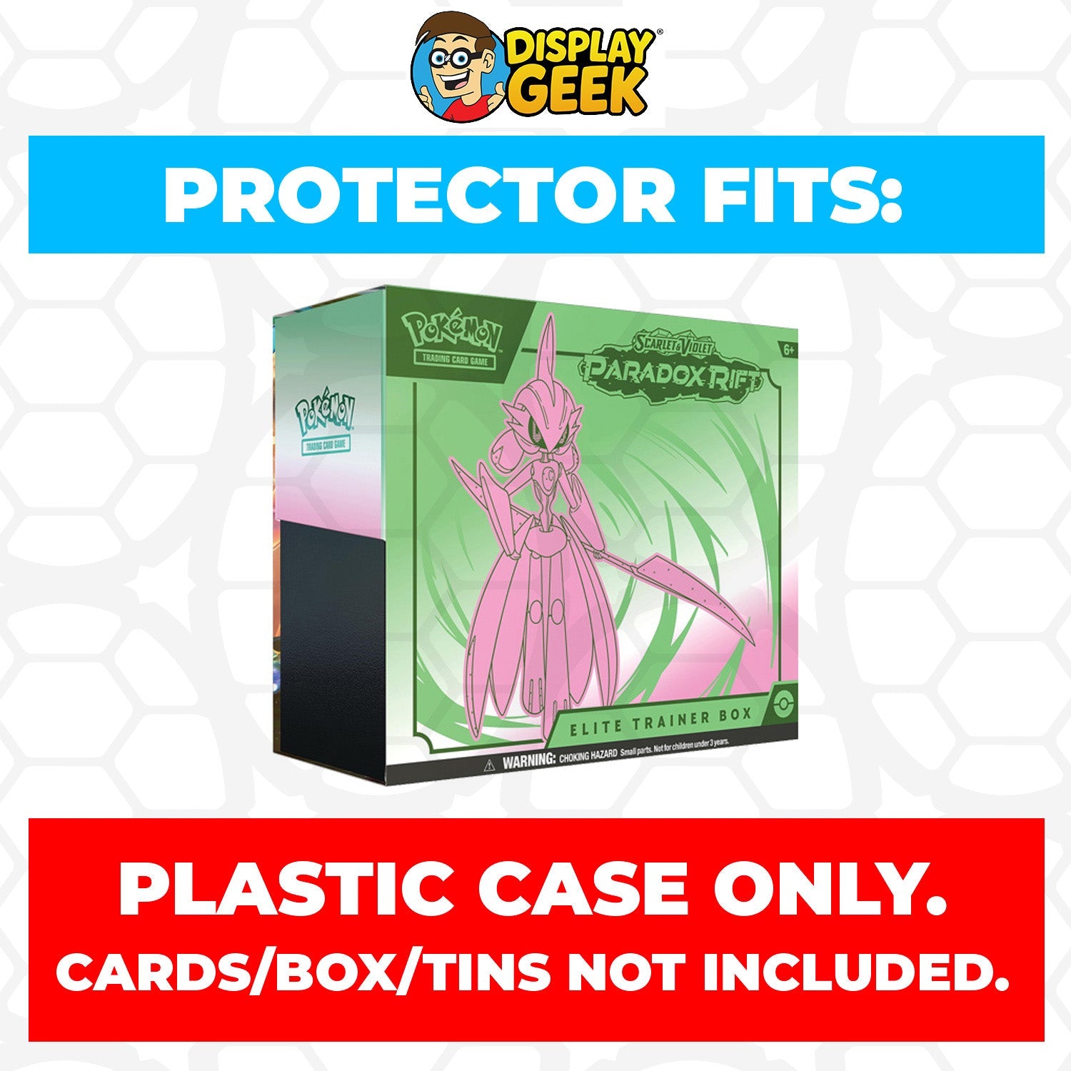 Plastic Protector for Pokemon TCG 2023 Scarlet & Violet Paradox Rift Roaring Moon ETB Elite Trainer Box
