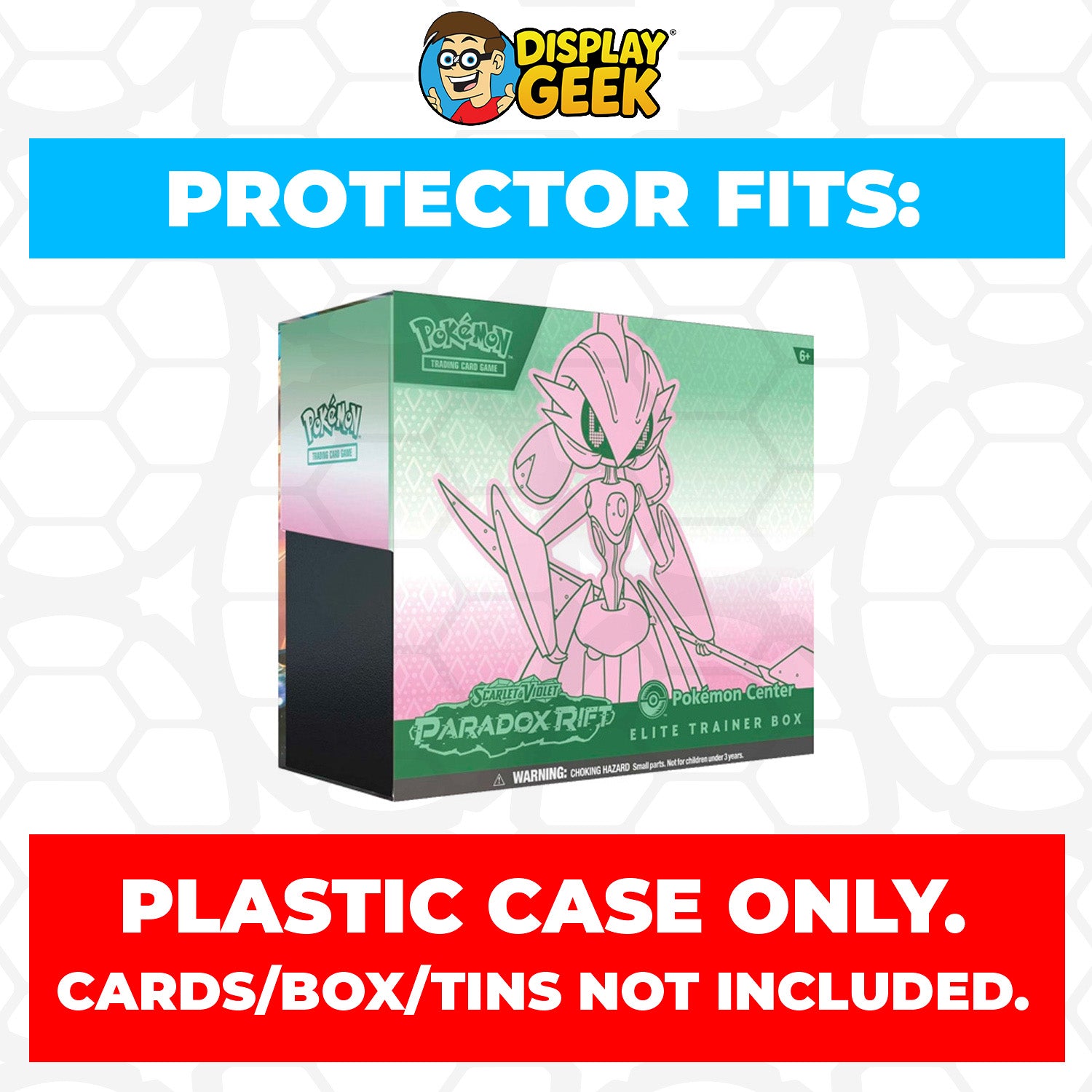 Plastic Protector for Pokemon TCG 2023 Scarlet & Violet Paradox Rift Roaring Moon ETB Elite Trainer Box