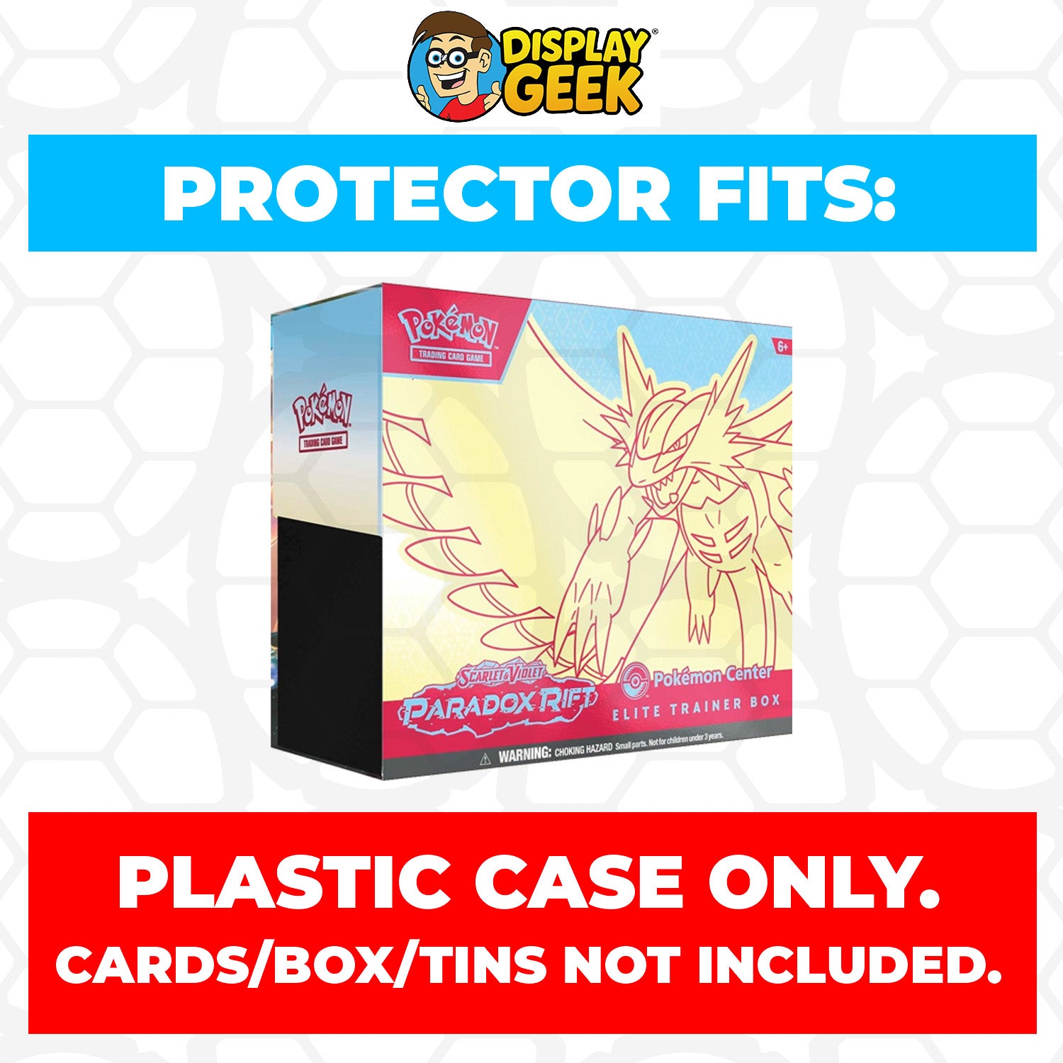Plastic Protector for Pokemon TCG 2023 Scarlet & Violet Paradox Rift Roaring Moon ETB Elite Trainer Box