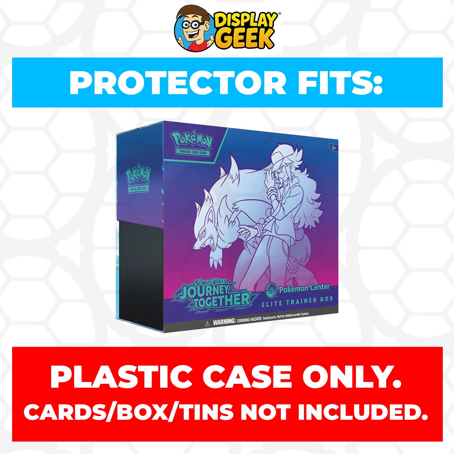 Plastic Protector for Pokemon TCG 2025 Scarlet & Violet Journey Together Zoroark ETB Elite Trainer Box