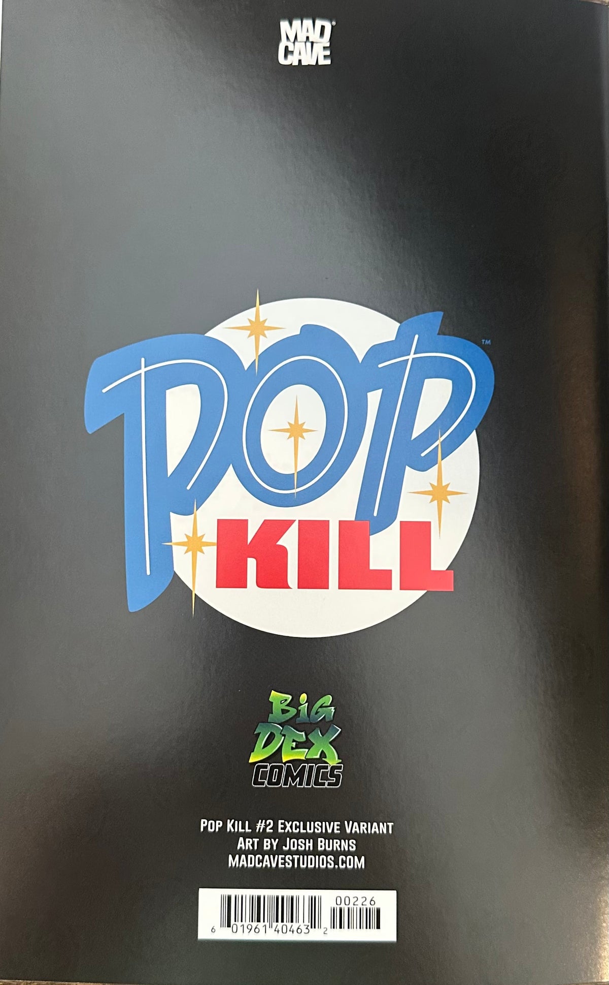 Pop Kill #2 JOSH BURNS NYCC Exclusive Trade Dress Cover A