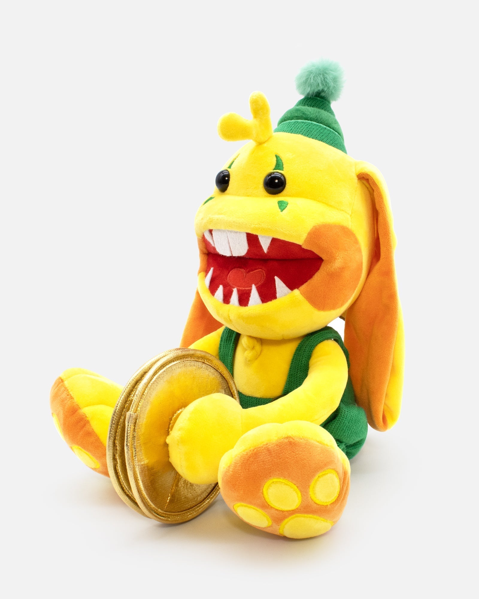 Scary Bunzo Bunny Plush – 15-Inch Soft Toy with Magnetic Cymbals | Poppy Playtime Chapter 4