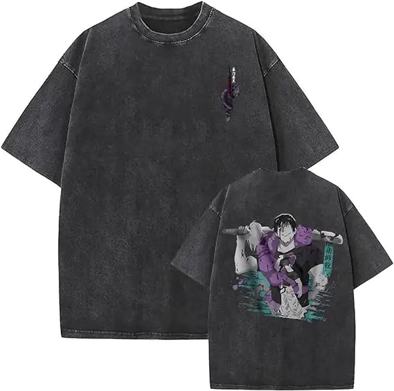 Vintage Washable T-Shirt - Streetwear Anime Graphic