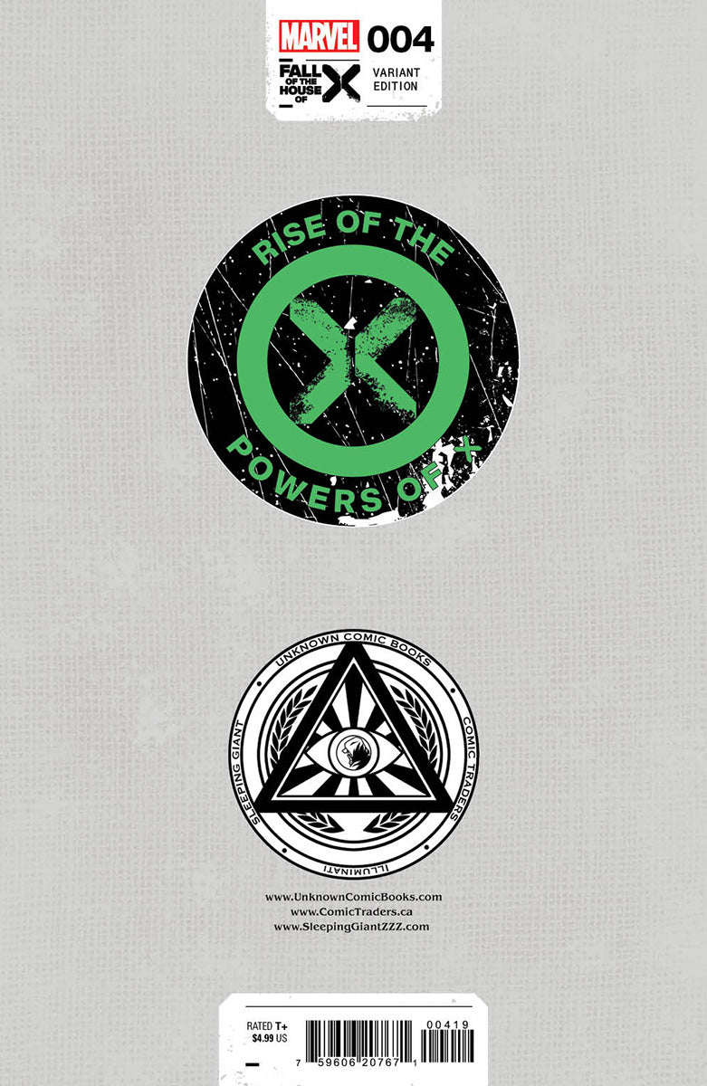 [SIGNED by David Nakayama] RISE OF THE POWERS OF X #4 UNKNOWN COMICS DAVID NAKAYAMA EXCLUSIVE VIRGIN VARIANT [FHX] [IN STOCK]