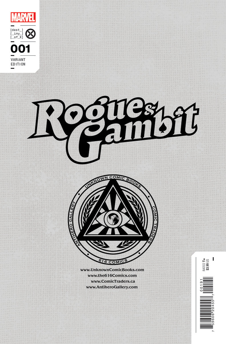 [SIGNED W/ COA] ROGUE & GAMBIT #1 UNKNOWN COMICS KAARE ANDREWS EXCLUSIVE VIRGIN VAR [IN STOCK]