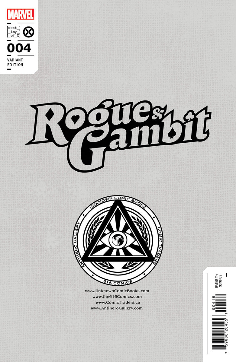 [2 PACK] **FREE TRADE DRESS** ROGUE & GAMBIT #4 UNKNOWN COMICS NATHAN SZERDY EXCLUSIVE VAR (06/14/2023) (07/12/2023)