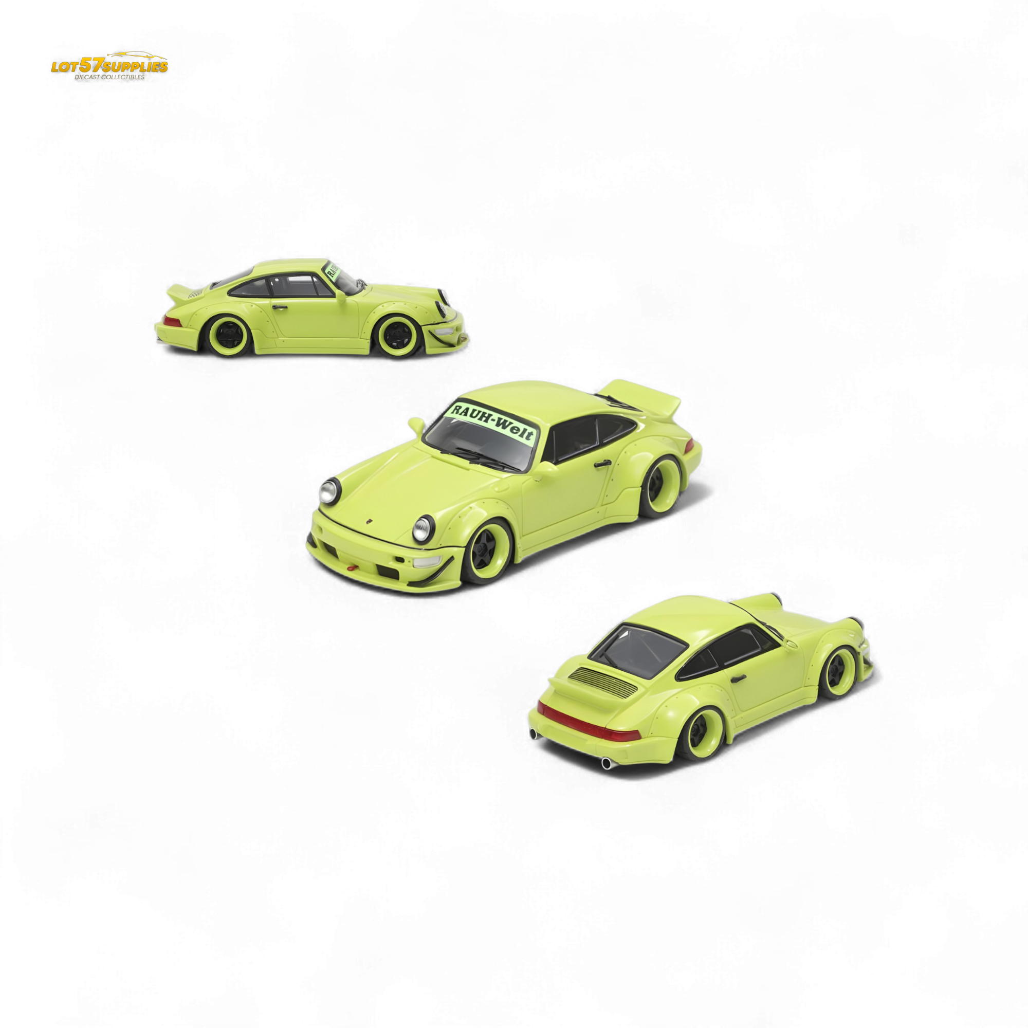 Fast Speed FS Rauh-Welt RWB964 Wide-Body Duck Wing - Green 1:64