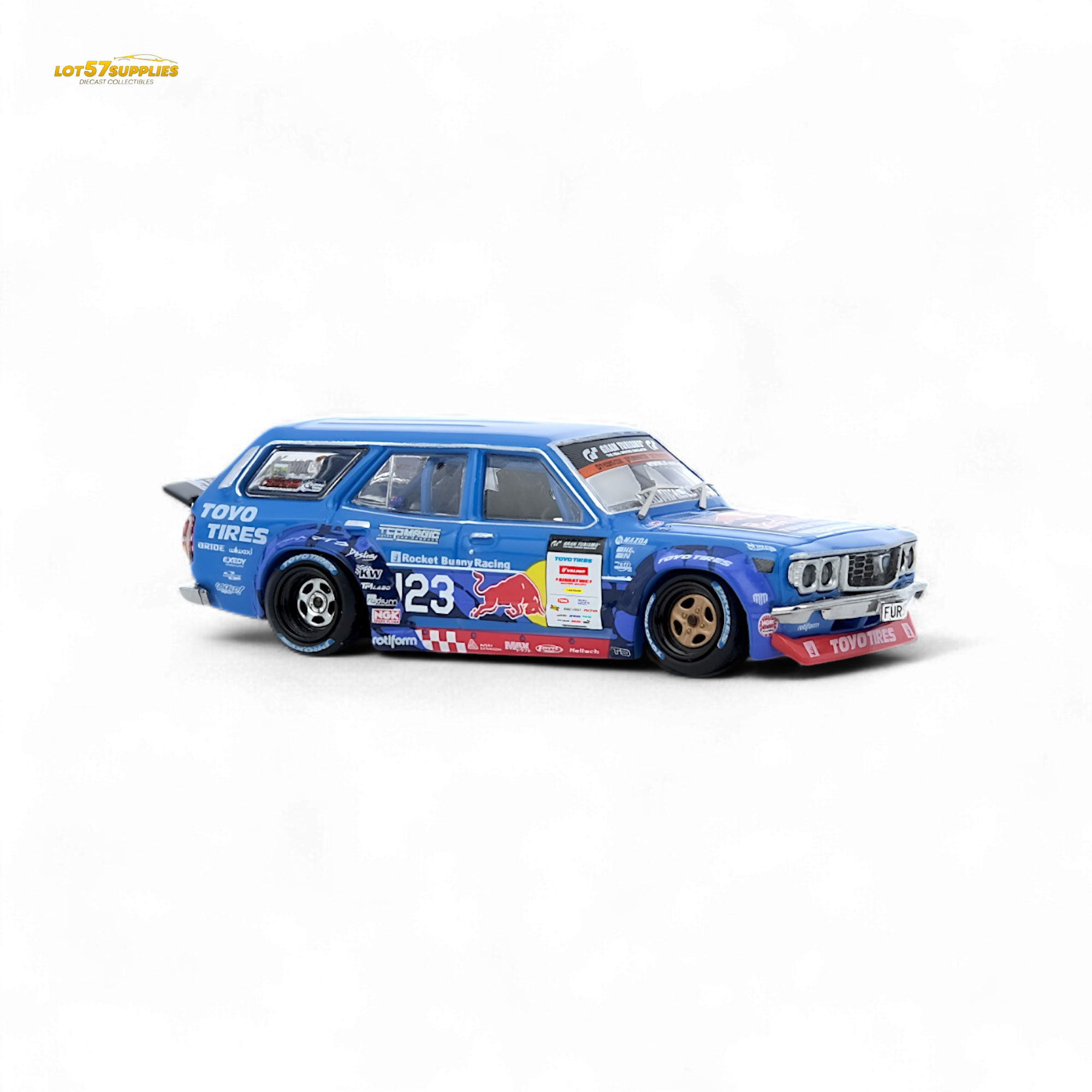 Inno64 MAD MIKE 1976 MAZDA RX3 Station Wagon D1GP Series 2024 1:64