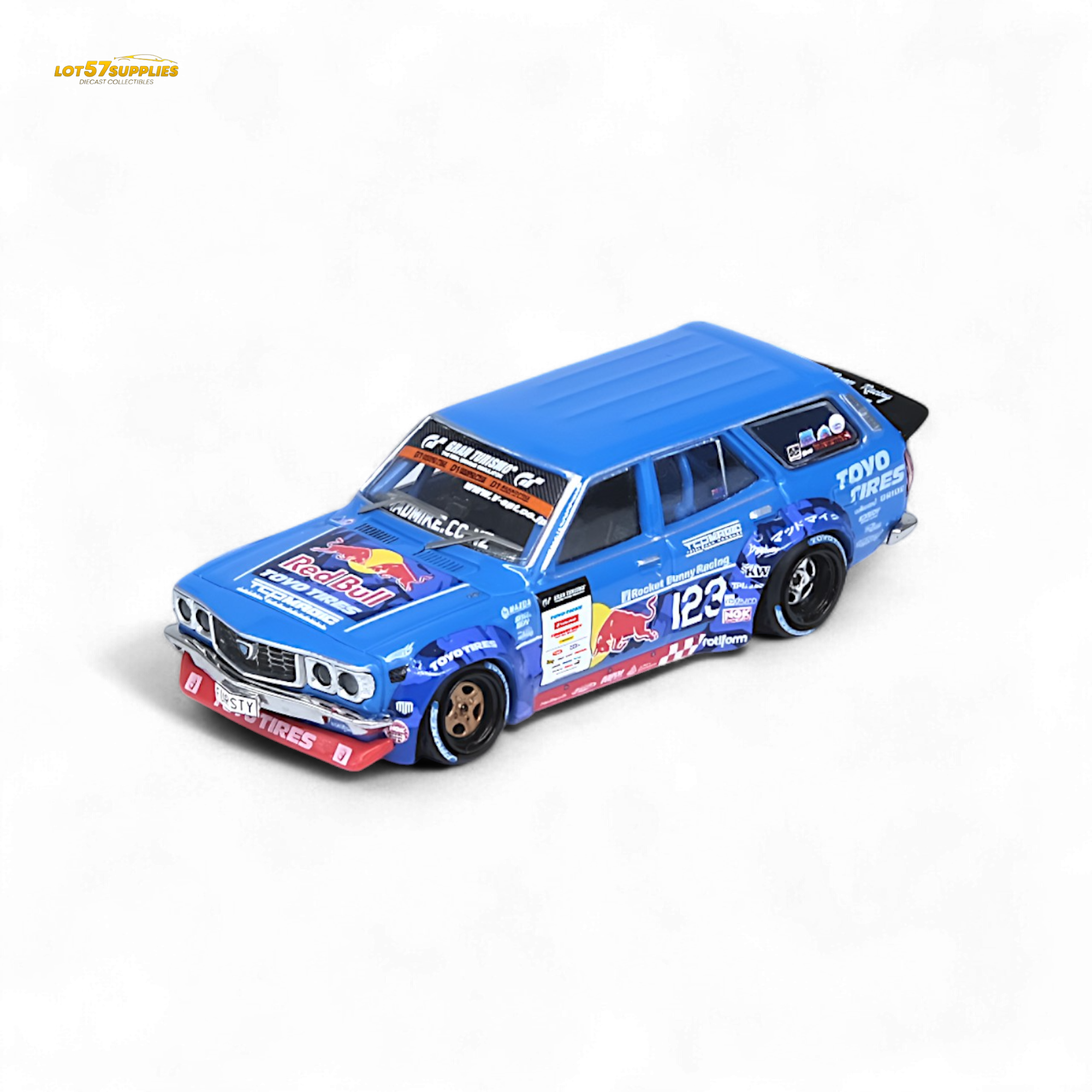 Inno64 MAD MIKE 1976 MAZDA RX3 Station Wagon D1GP Series 2024 1:64