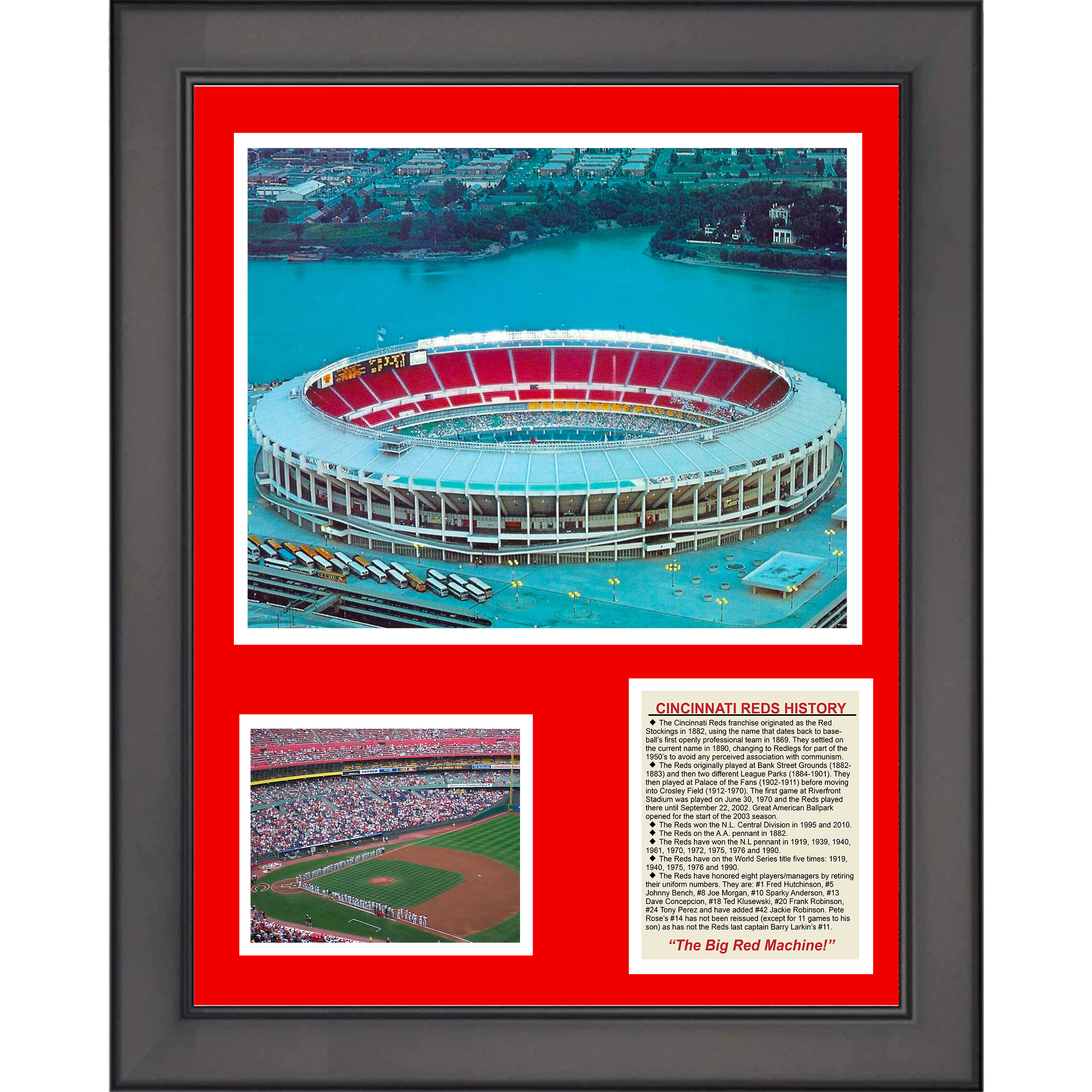 Framed History, Ballparks & Achievements 11"x14" Baseball Three Photo Collage
