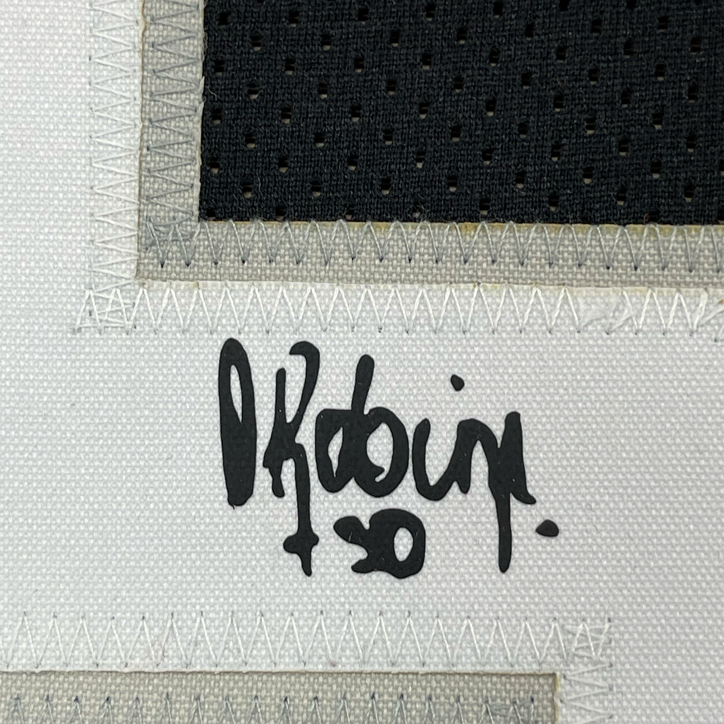 Framed Facsimile Autographed David Robinson 35x39 San Antonio Black Reprint Laser Auto Basketball Jersey