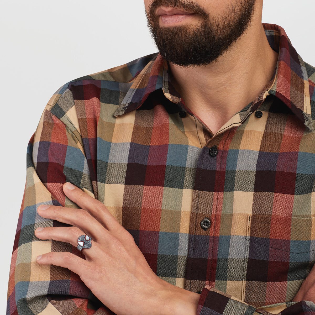 Marvel X RockLove SPIDER-MAN Miles Morales Mask Ring