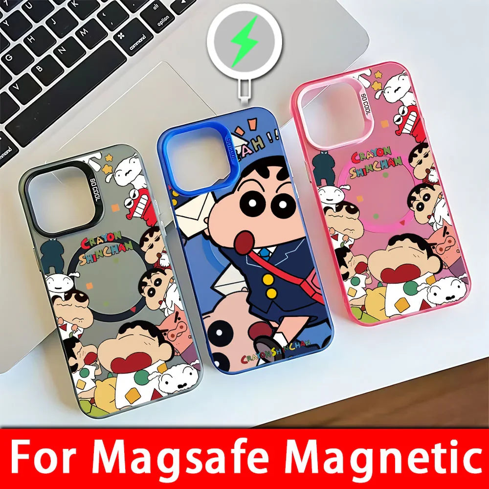 Crayon Shin-chans Magnetic Magsafe Phone Case For iPhone