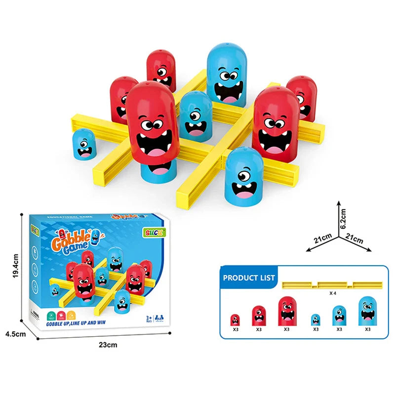 Gobble Tic Tac Toe Board Game – Fun Family Strategy Game for Kids