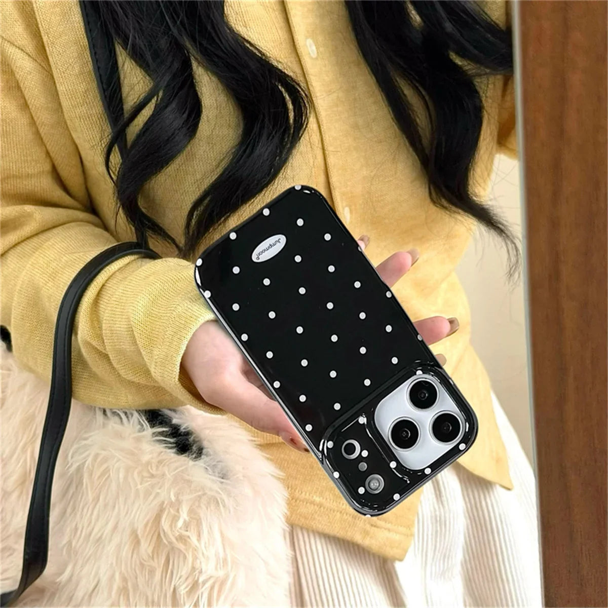 Korean Cute Polka Dot Phone Case For iPhone