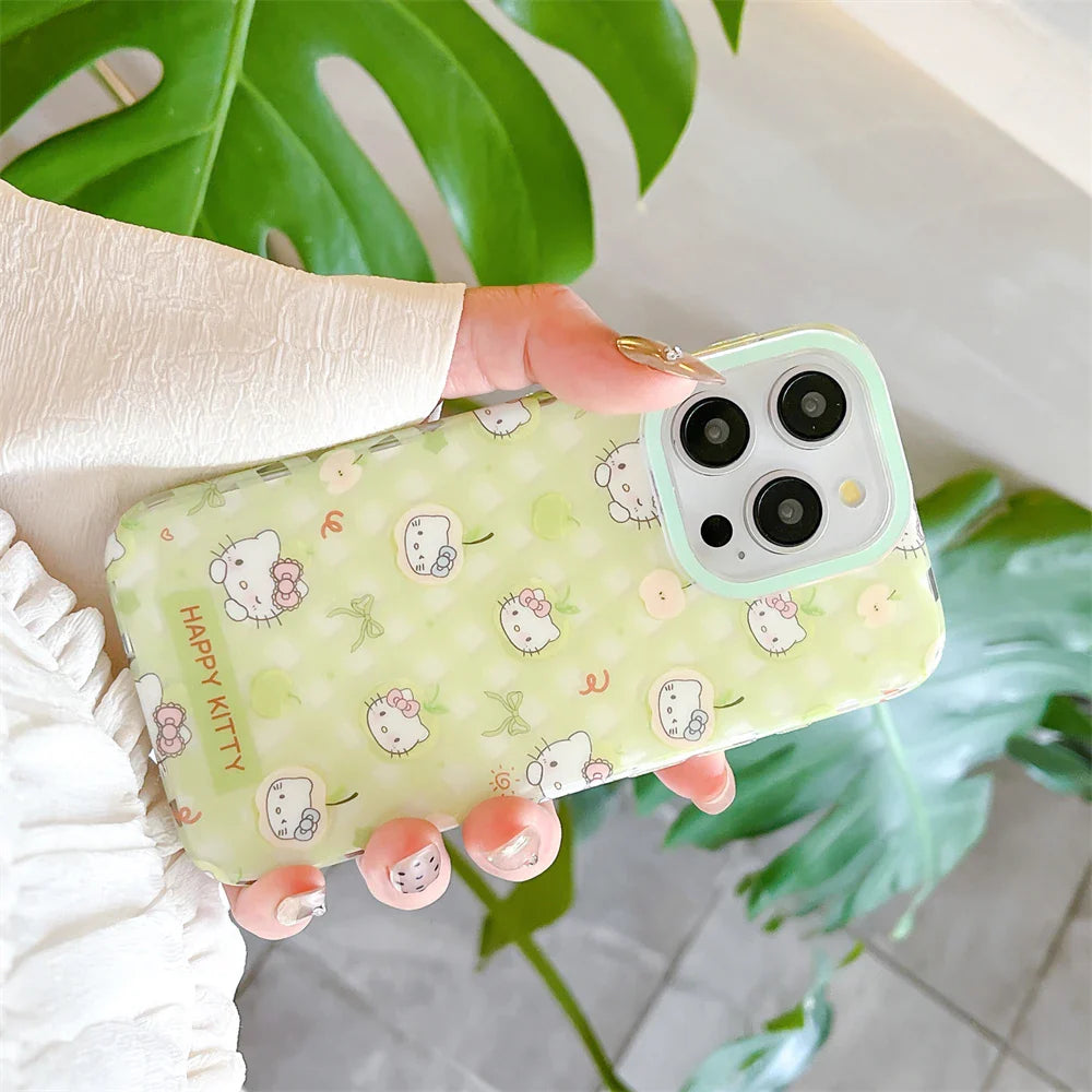 Cute IMD Green Candy Hello Kitty Phone Case