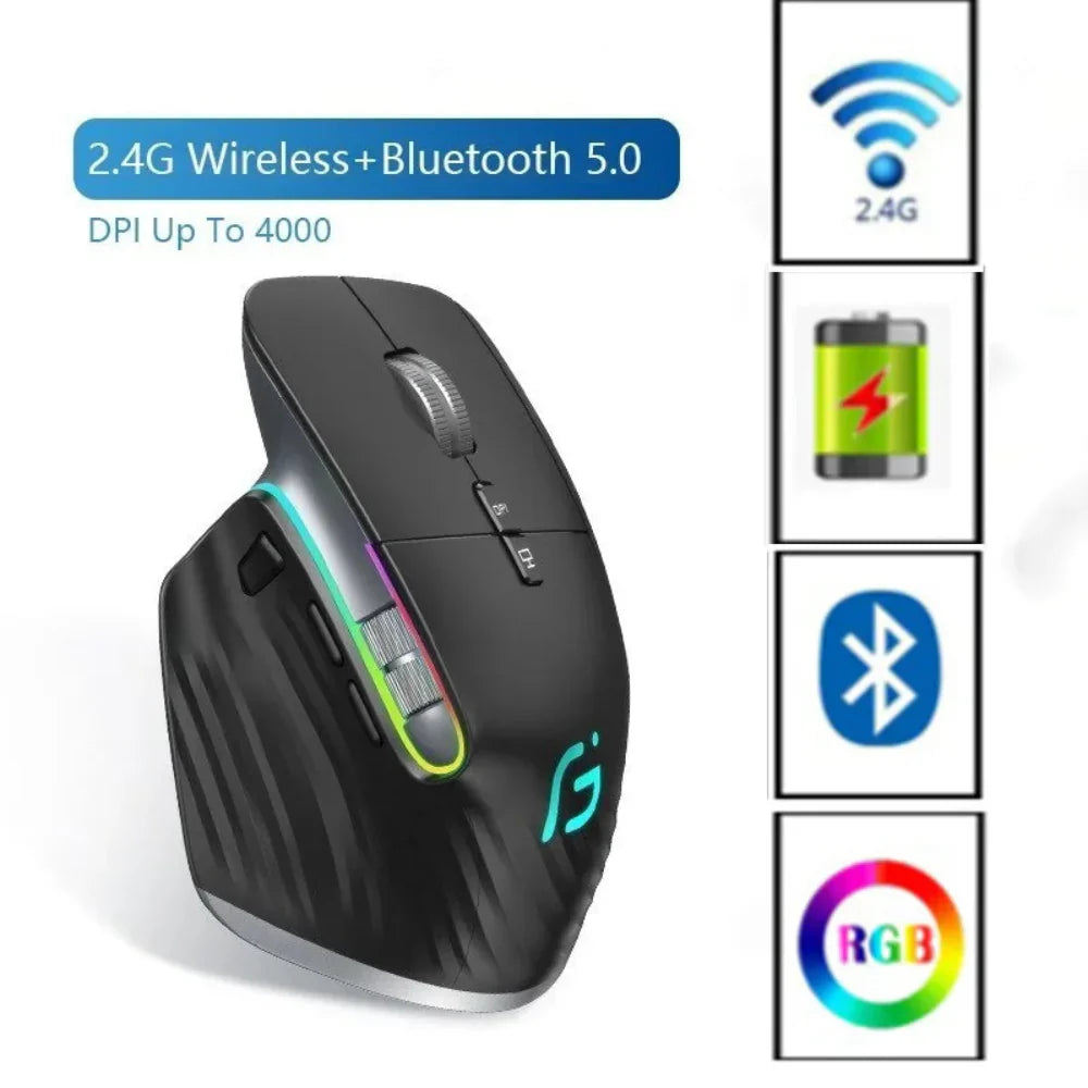 Dragon Dual Mode Bluetooth 2.4Ghz Wireless Gaming Mouse