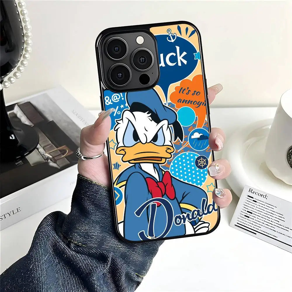 Cartoon Cute Donald Duck Phone Case Suitable For iPhone