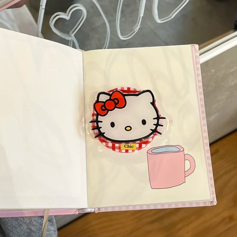 Cute Cartoon Sanrio Hello Kitty Magnetic Grip Tok Holder Magsafe Wireless Charge Phone Case