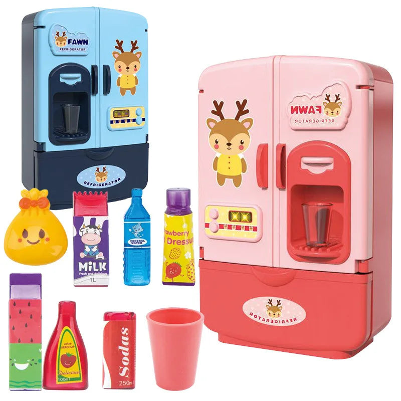 Mini Toy Fridge – Pretend Play Kitchen Refrigerator for Kids