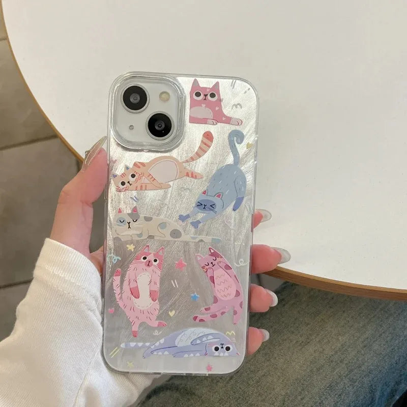 Kitten Graphic Silicone Phone Case