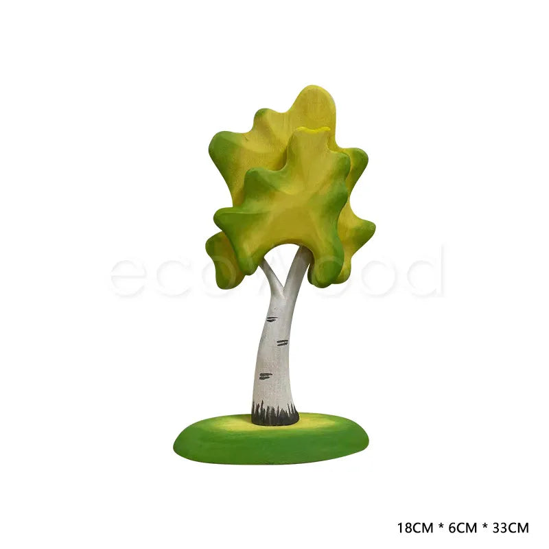 Kids Wooden Scene Building Toy Set – Montessori Pretend Play Educational Toys