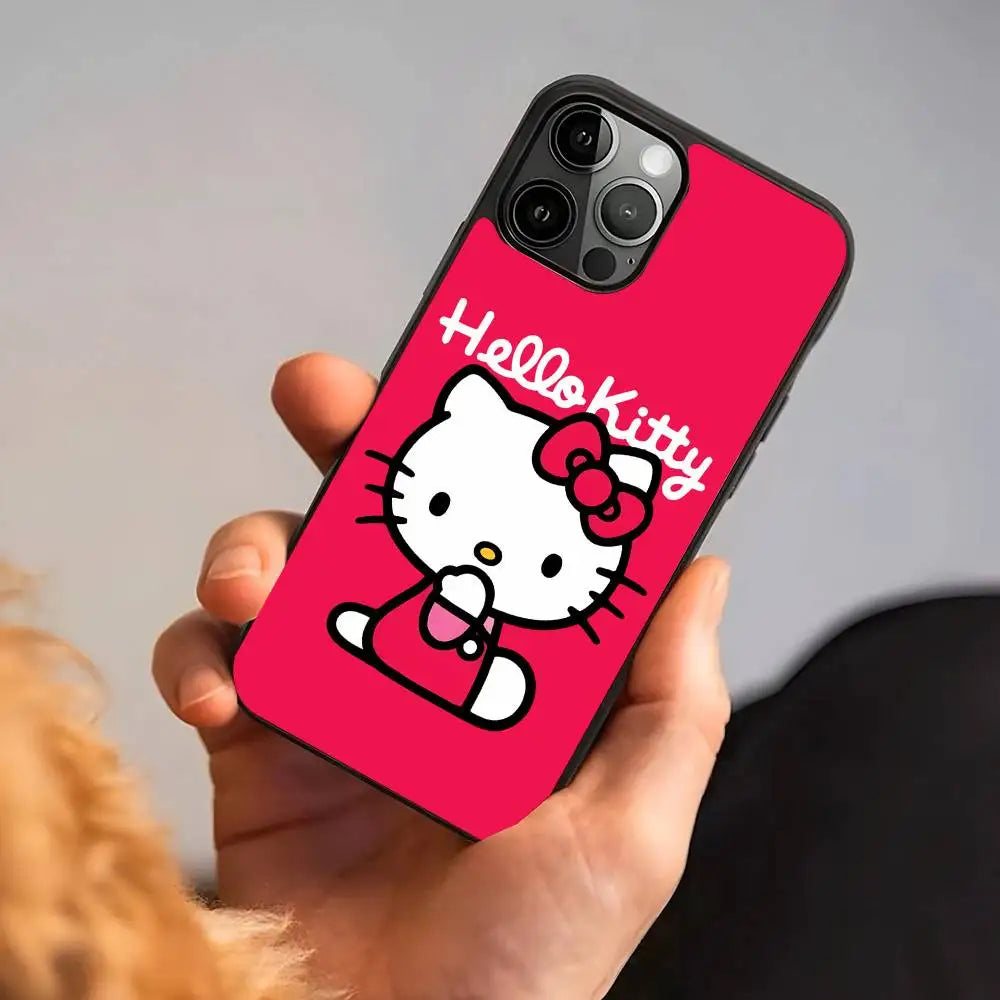 Cute Cartoon Hello Kitty Phone Case Suitable For iPhone