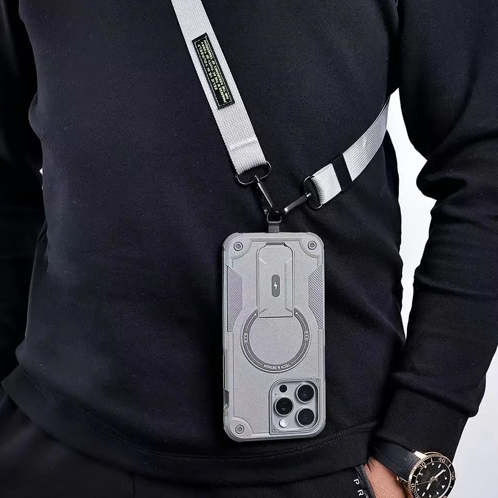 Crossbody Magnetic Holder Case For iPhone