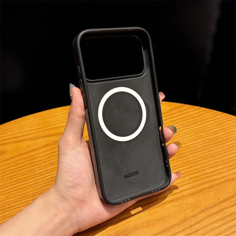 Cute Cartoon Pikachu Leather Texture Magnetic Phone Case For iPhone