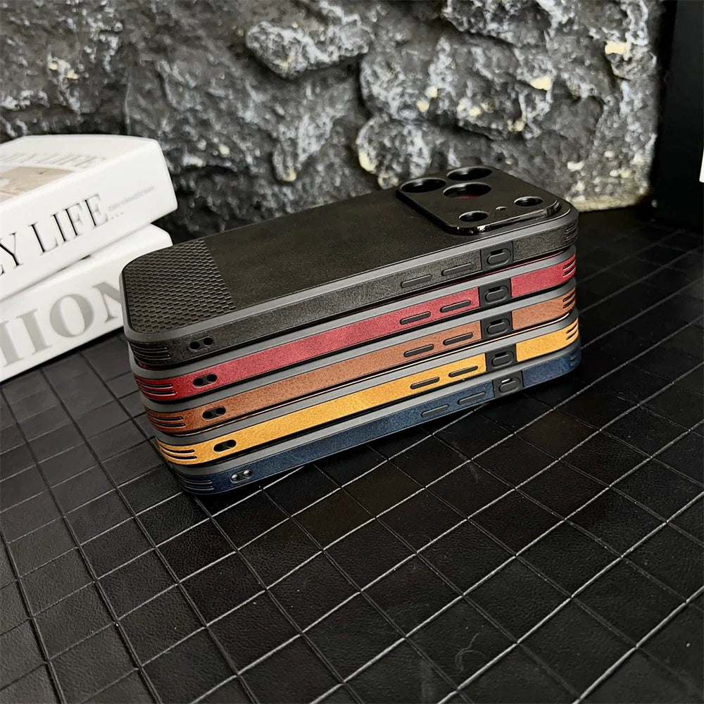 Luxury Soft Leather Case For iPhone