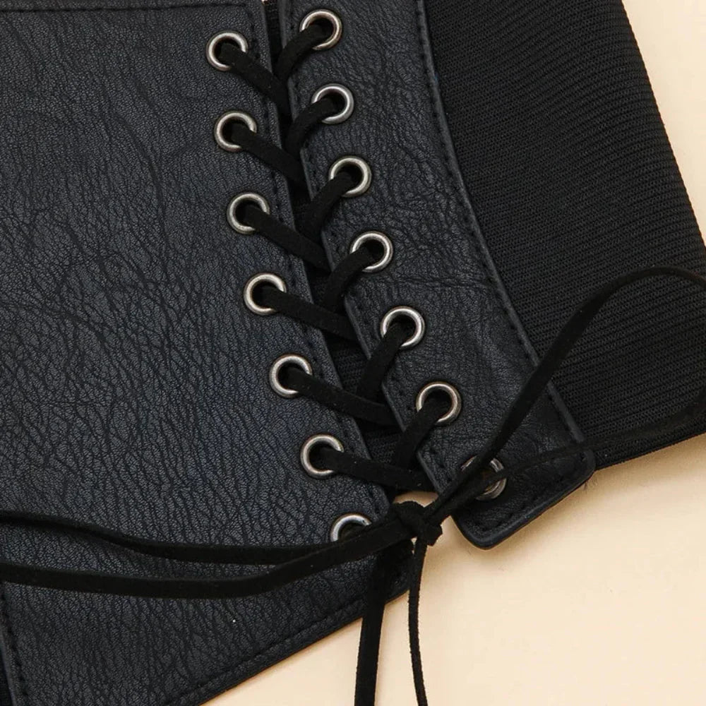 Punk Wide Kris Kros Leather Corset