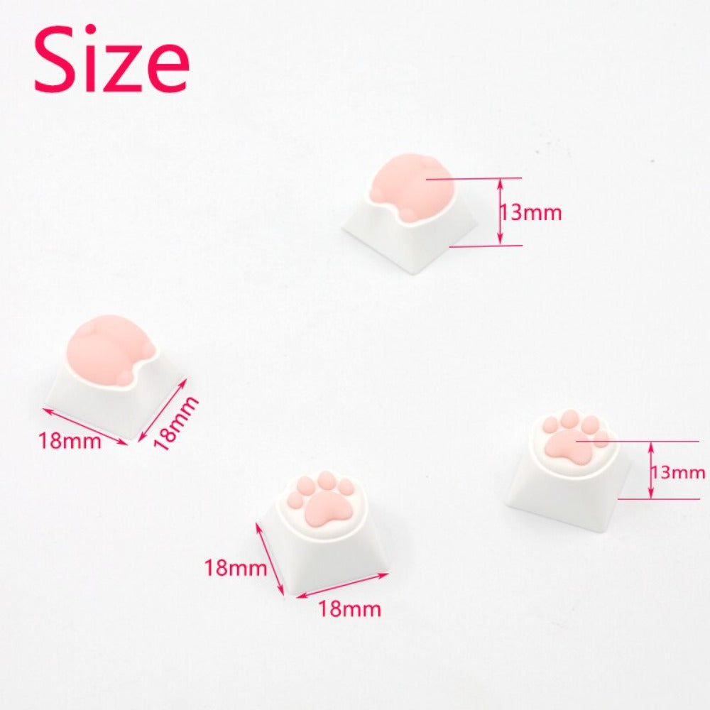 Cat Paw Keycaps 4 Piece Set