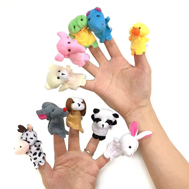 Soft Animal Finger Puppet Toys